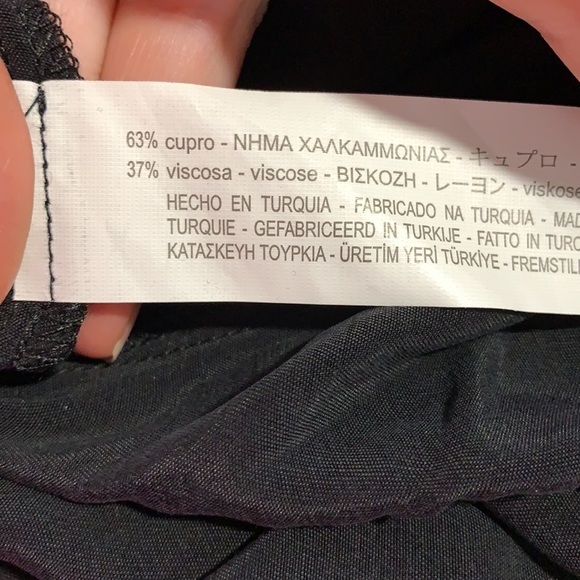 NWT. Zara Black Blouse with Bandana. Size S. - Picture 5 of 6